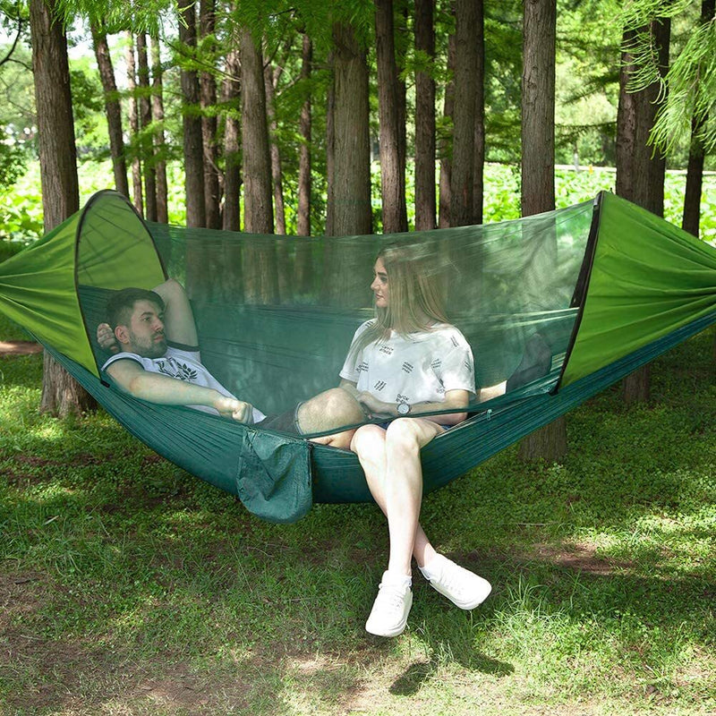 Camping Hammock with Mosquito Net Tree Straps Shade Cloth