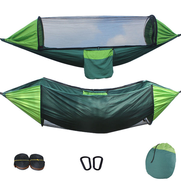 Camping Hammock with Mosquito Net Tree Straps Shade Cloth